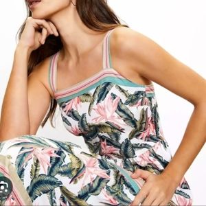 Loft paradise linen blend maxi dress